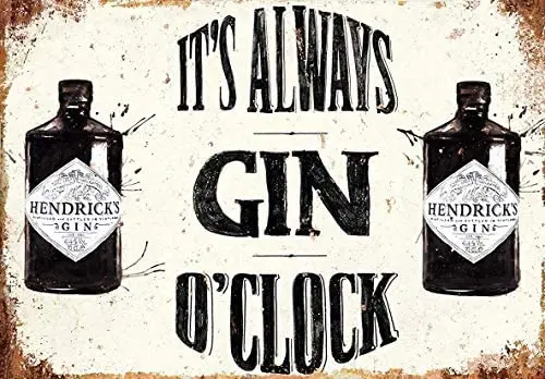 It's Always Gin O Clock Vintage Tin Sign Metal Decor Metal Sign Wall Metal Tin Sign 8X12 Inches
It's Always Gin O Clock Vintage Tin Sign Metal Decor Metal Sign Wall Metal Tin Sign 8X12 Inches