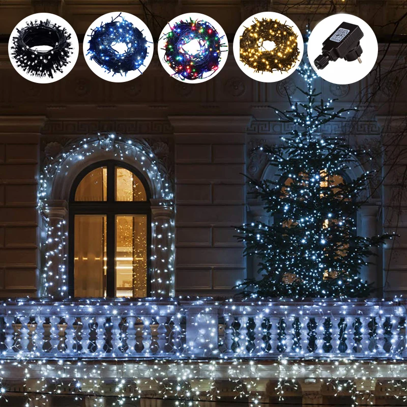 100M 30M 20M LED String Lights Garland Outdoor Waterproof Fairy Lighting for Christmas Trees New Year Party Wedding Decoration
100M 30M 20M LED String Lights Garland Outdoor Waterproof Fairy Lighting for Christmas Trees New Year Party Wedding Decoration