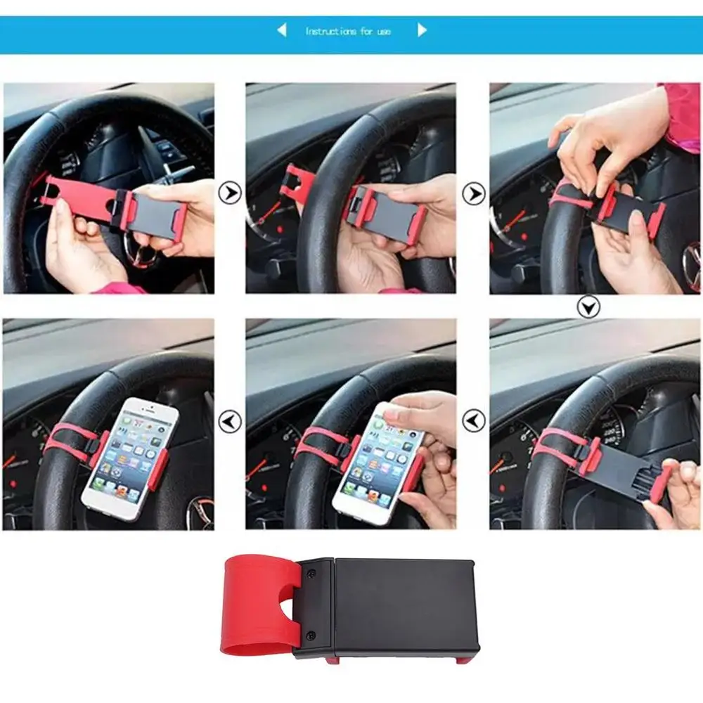 Car Phone Holder Mounted on Steering Wheel Cradle Smart Mobile Phone Clip Mount Holder For Universal Phone
Car Phone Holder Mounted on Steering Wheel Cradle Smart Mobile Phone Clip Mount Holder For Universal Phone