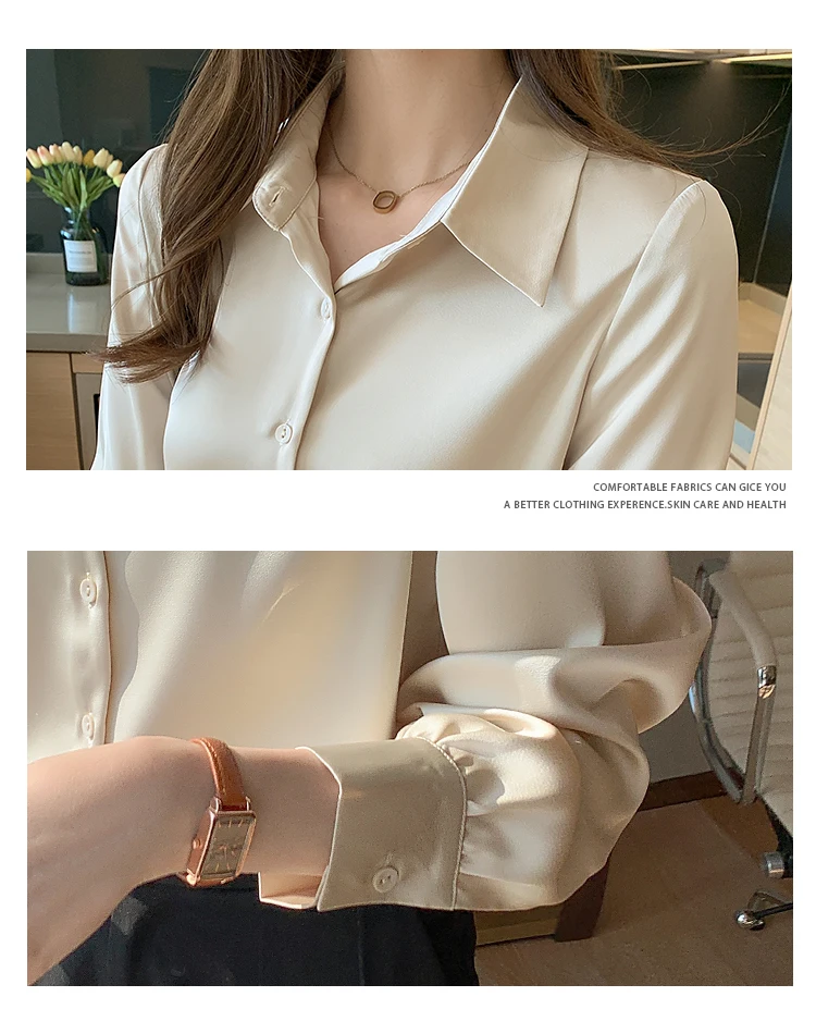 Blouses Women Long Sleeve Blouse Women Blusas Mujer De Moda 2021 Turn Down Collar Office Chiffon Blouse Shirt Tops Blusas E671
Blouses Women Long Sleeve Blouse Women Blusas Mujer De Moda 2021 Turn Down Collar Office Chiffon Blouse Shirt Tops Blusas E671