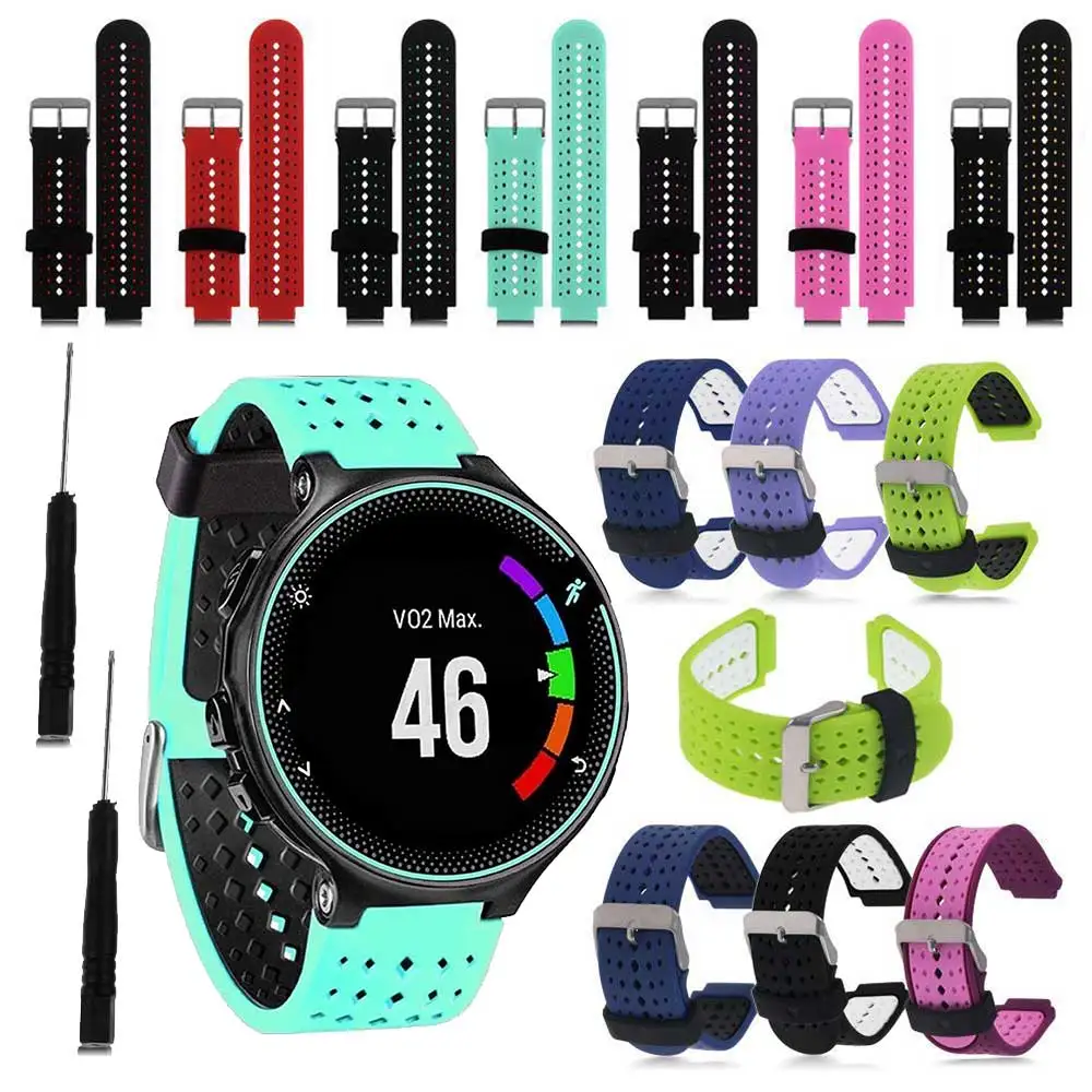 Сменный водонепроницаемый силиконовый ремешок для часов для Garmin Forerunner 220 230 235 620 630 735 735XT 20 мм, мужской и женский спортивный браслет
Сменный водонепроницаемый силиконовый ремешок для часов для Garmin Forerunner 220 230 235 620 630 735 735XT 20 мм, мужской и женский спортивный браслет