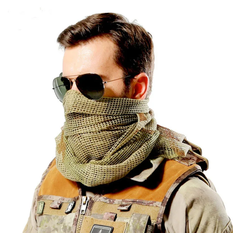 Men Tactical Mesh Scarf Outdoor Hiking Scarves Camouflage Breathable Scarf for Face Military Multi-purpose Cotton Cloth Mask
Men Tactical Mesh Scarf Outdoor Hiking Scarves Camouflage Breathable Scarf for Face Military Multi-purpose Cotton Cloth Mask