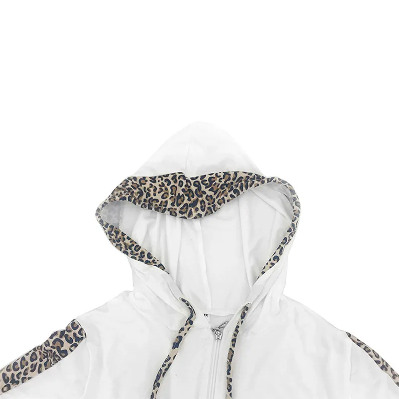 Women 2Pcs Tracksuit Autumn Spring Long Sleeve Zipper Lapel/Hooded Tops Sweatshirt+Pants Leopard Printed Sportswear Outfits Set
Women 2Pcs Tracksuit Autumn Spring Long Sleeve Zipper Lapel/Hooded Tops Sweatshirt+Pants Leopard Printed Sportswear Outfits Set