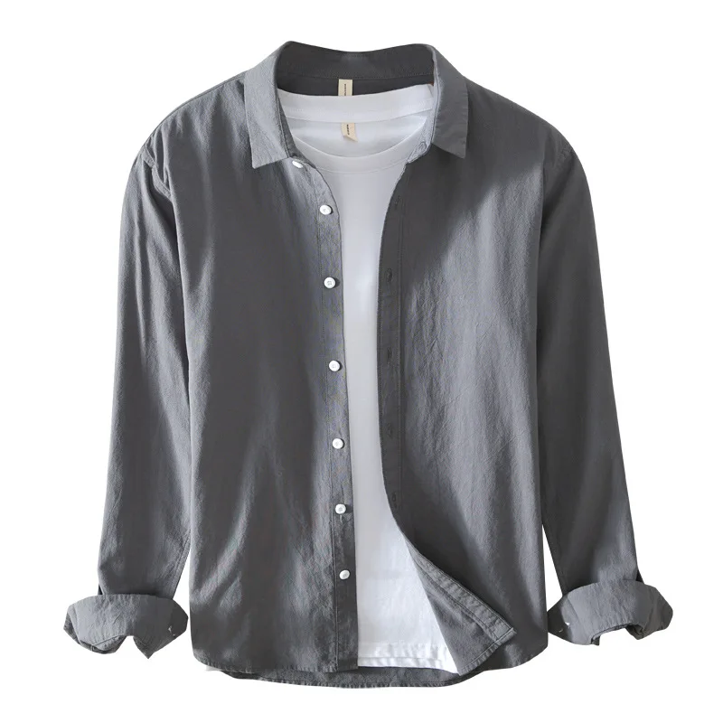 Japanese Simple Style Literary Shirt All-match Shirt Men's Casual Oxford Textile Port Style Retro Shirt Men Clothing
Japanese Simple Style Literary Shirt All-match Shirt Men's Casual Oxford Textile Port Style Retro Shirt Men Clothing