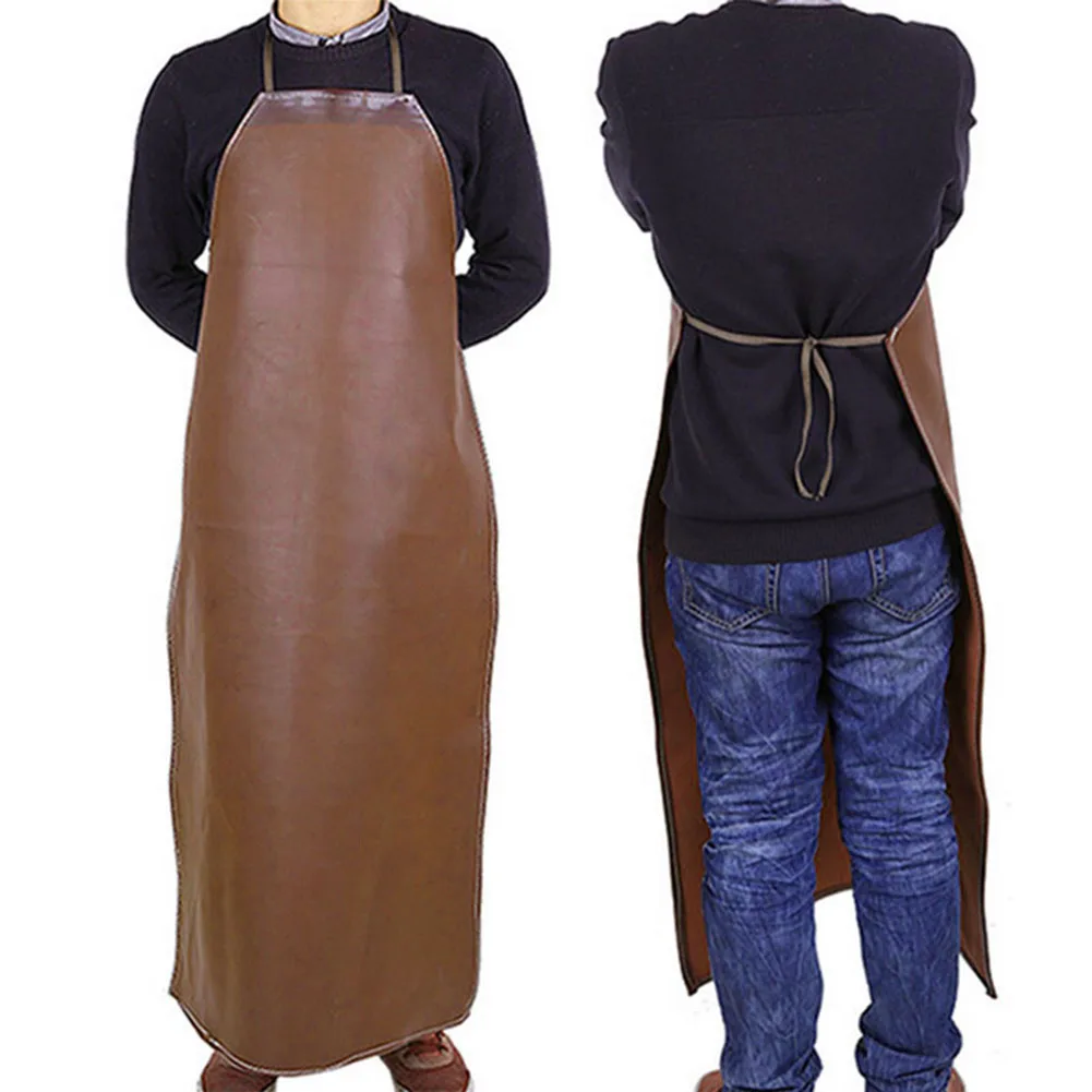 Unisex Solid Waterproof Adult Leather Cooking Baking Aprons Easy Clean Apron Equipment Protection Apron Work Shop Random Color
Unisex Solid Waterproof Adult Leather Cooking Baking Aprons Easy Clean Apron Equipment Protection Apron Work Shop Random Color