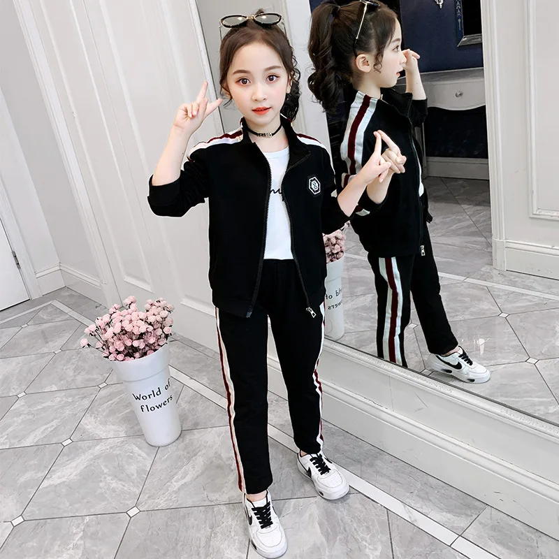 Girls' suit spring 2021 new children's wear spring and autumn sportswear three-piece suit
Girls' suit spring 2021 new children's wear spring and autumn sportswear three-piece suit