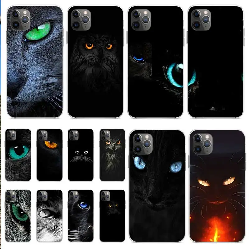 Eyes In Black Cat Owl Phone Back Cover For Iphone 7 6 5 XR X 8 11 Pro 12 Mini Soft Mobile Shell 6S Plus XS Max 5S SE 2020 Coque 
Eyes In Black Cat Owl Phone Back Cover For Iphone 7 6 5 XR X 8 11 Pro 12 Mini Soft Mobile Shell 6S Plus XS Max 5S SE 2020 Coque