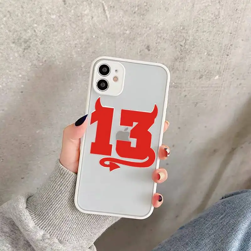 Number 13 Lucky Multi Silicone Phone Case Matte Transparent for iPhone 11 12 7 8 s mini pro X XS XR MAX Plus funda
Number 13 Lucky Multi Silicone Phone Case Matte Transparent for iPhone 11 12 7 8 s mini pro X XS XR MAX Plus funda