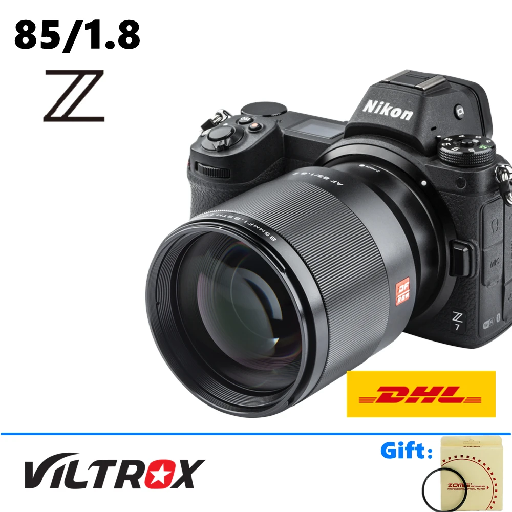 Viltrox 85mm f1.8 STM Auto Focus Full Frame fixed Lens for Nikon Z mount Z5 Z6 Z7 Z50 Z7II Z6II Cameras
Viltrox 85mm f1.8 STM Auto Focus Full Frame fixed Lens for Nikon Z mount Z5 Z6 Z7 Z50 Z7II Z6II Cameras