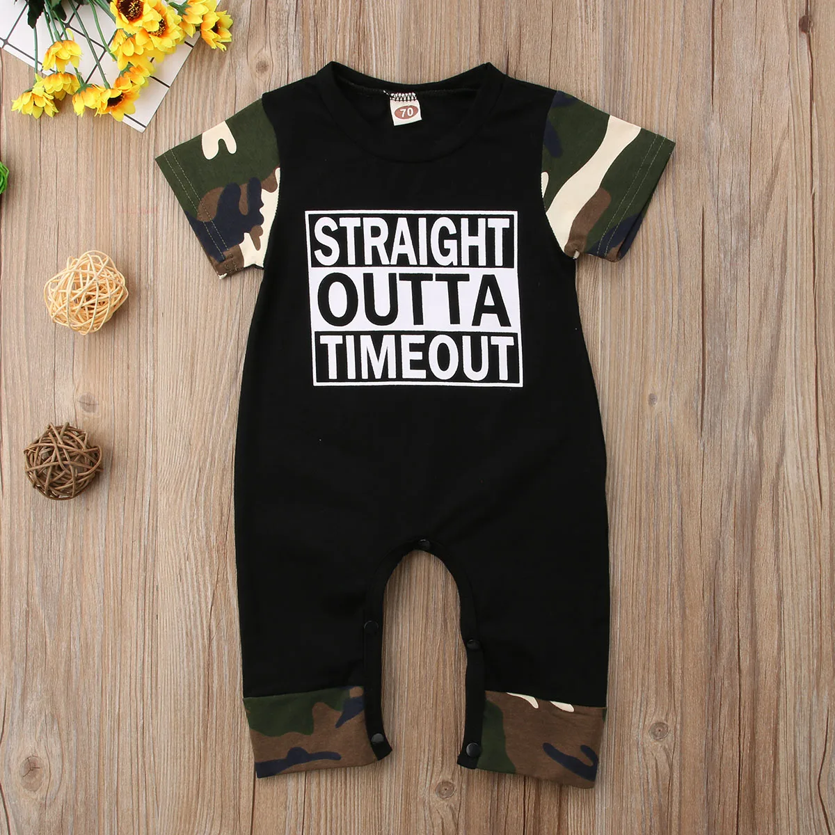 Infant Baby Boys Girls Romper, Summer Short Sleeve Camouflage Letter Print Patchwork Bodysuit
Infant Baby Boys Girls Romper, Summer Short Sleeve Camouflage Letter Print Patchwork Bodysuit