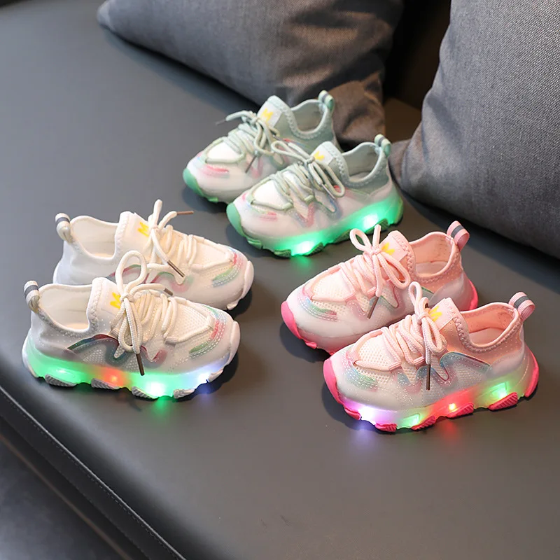 2021 Summer children's elastic cloth breathable LED light shoes boys and girls glow soft-soled running shoes baby toddler shoes
2021 Summer children's elastic cloth breathable LED light shoes boys and girls glow soft-soled running shoes baby toddler shoes