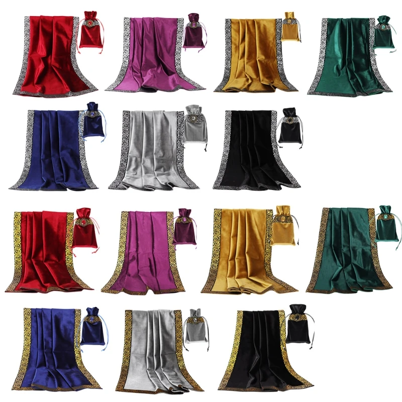 High-grade Velvet Divination Altar Cloth Board Game Tablecloth with Bag Witch Astrology Oracle Card Pad
High-grade Velvet Divination Altar Cloth Board Game Tablecloth with Bag Witch Astrology Oracle Card Pad