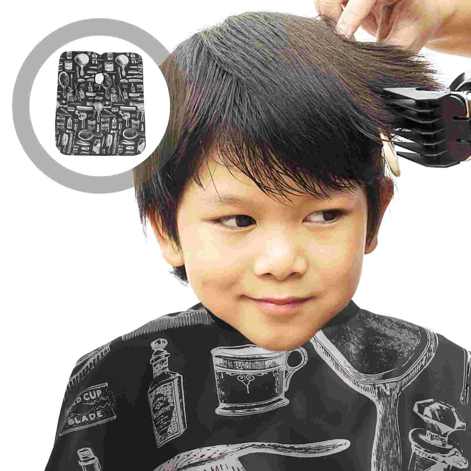 Haircut Hairdressing Cape Cloth Apron Hair Styling Cape Salon Equipment With Buttons and Haircut Tools Design
Haircut Hairdressing Cape Cloth Apron Hair Styling Cape Salon Equipment With Buttons and Haircut Tools Design