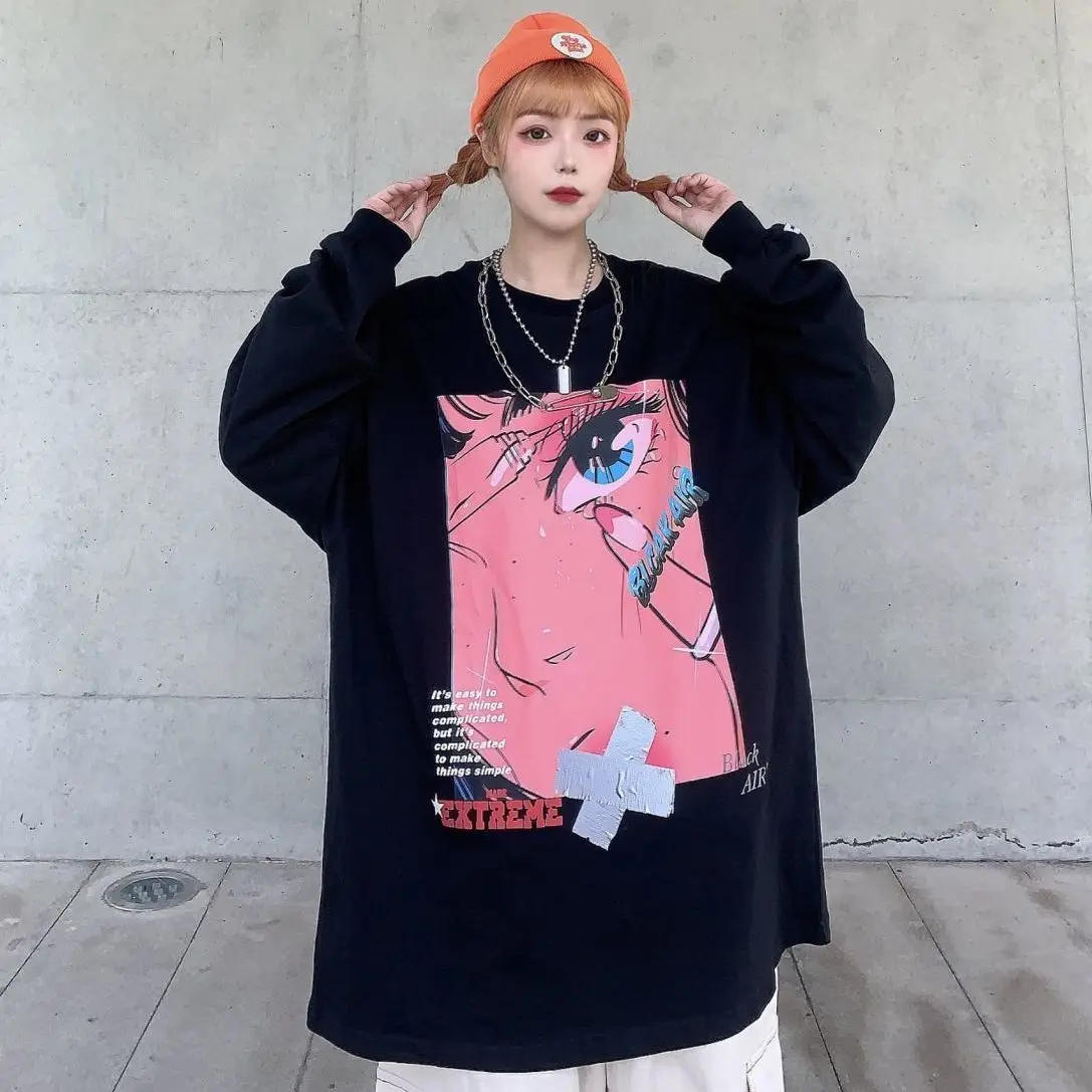 Korean Spring and Autumn New Long Sleeve Women Loose Trend bf Style Hip Hop T-shirt Couple Student Jacket Jacket ins
Korean Spring and Autumn New Long Sleeve Women Loose Trend bf Style Hip Hop T-shirt Couple Student Jacket Jacket ins