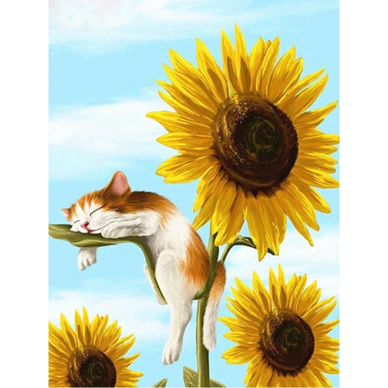 FUYUN 5D Diamond Painting Cross-stitch Flowers sunflowers Crystal Needlework Full Round Diamond Embroidery Painting Mosaic Decor
FUYUN 5D Diamond Painting Cross-stitch Flowers sunflowers Crystal Needlework Full Round Diamond Embroidery Painting Mosaic Decor