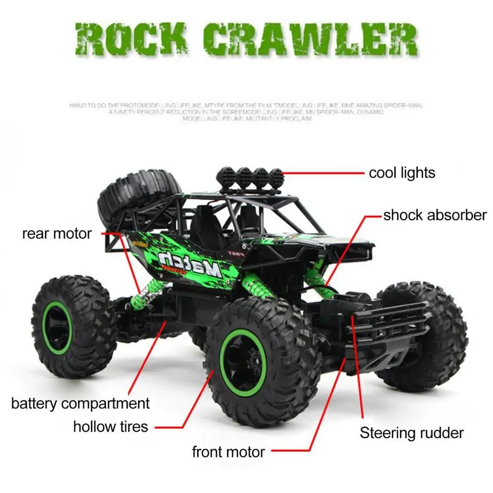 4WD High Speed Alloy Wireless Remote Control Car Electric Off Road Sturdy Climbing Car 2.4Ghz Wireless Drift Truck
4WD High Speed Alloy Wireless Remote Control Car Electric Off Road Sturdy Climbing Car 2.4Ghz Wireless Drift Truck