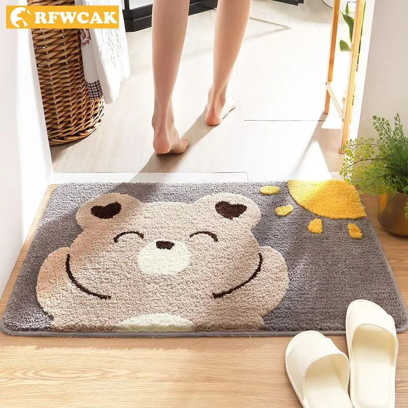 Modern Cartoon Animation Plush Household Soft Absorbent Bathroom Non-slip Breathable Easy To Clean Pink Rabbit Cute Bear
Modern Cartoon Animation Plush Household Soft Absorbent Bathroom Non-slip Breathable Easy To Clean Pink Rabbit Cute Bear