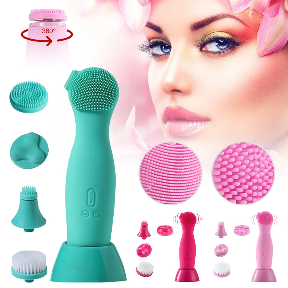 3 Colors Facial Cleansing Brush Rechargeable Spin Face Brush Vibrating Mssager with 4 Brush Heads Blackhead Removal Dropshipping
3 Colors Facial Cleansing Brush Rechargeable Spin Face Brush Vibrating Mssager with 4 Brush Heads Blackhead Removal Dropshipping