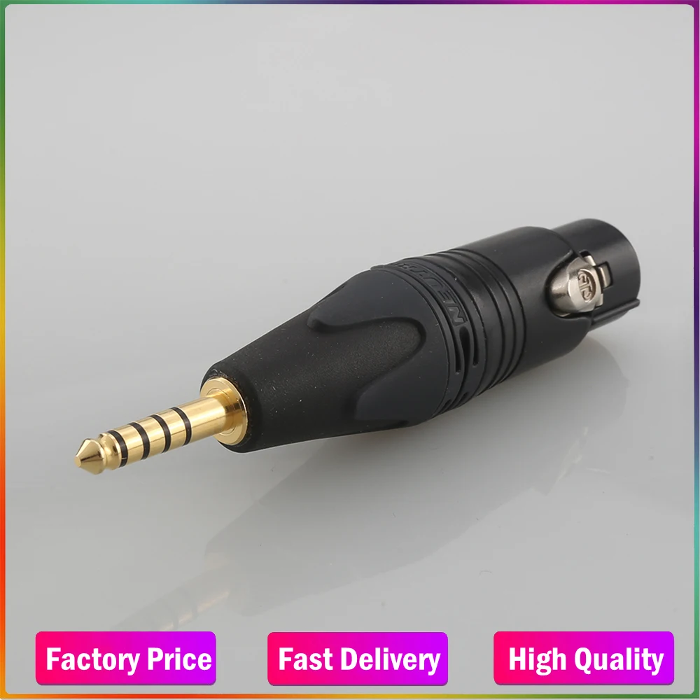 High Quality NEUTRIK 4 Pin XLR Female to 4.4mm Balanced Male Gold-Plated Adapter Male female Plug
High Quality NEUTRIK 4 Pin XLR Female to 4.4mm Balanced Male Gold-Plated Adapter Male female Plug