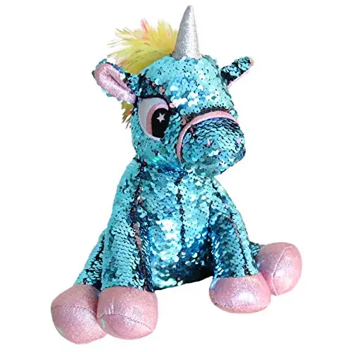 

Athoinsu Flip Sequin Stuffed Unicorn Plush Toy with Reversible Glitter Sequins Sparkle Birthday Holiday for Kids Toddlers,