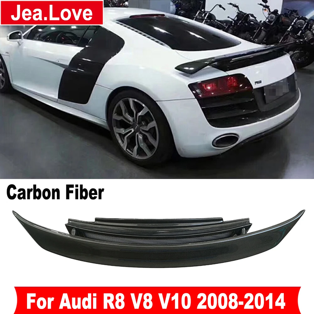 GT Type Real Carbon Fiber Car Rear Trunk Wing Spoiler Body Styling For Audi R8 V8 V10 2008-2014 Super Sports Modification
GT Type Real Carbon Fiber Car Rear Trunk Wing Spoiler Body Styling For Audi R8 V8 V10 2008-2014 Super Sports Modification