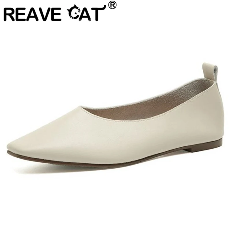 Женские туфли-лодочки на плоской подошве REAVE CAT, элегантные однотонные бежевые или хаки туфли без застежек с квадратным носком, европейские размеры 34-40, весна-лето S2802
Женские туфли-лодочки на плоской подошве REAVE CAT, элегантные однотонные бежевые или хаки туфли без застежек с квадратным носком, европейские размеры 34-40, весна-лето S2802
