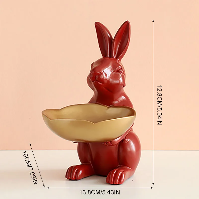 Cute Rabbit Statues Storage Box Office Entrance Key Storage Living Room Desktop Sculpture Ornaments Home Decorations Accessories 
Cute Rabbit Statues Storage Box Office Entrance Key Storage Living Room Desktop Sculpture Ornaments Home Decorations Accessories