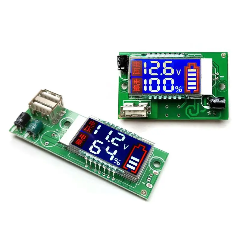 Двойной дисплей аккумулятор вольтметр светодиодный ЖК-экран с USB интерфейсом 3S литий-фосфатная батарея Быстрая зарядка мобильный телефон 2A
Двойной дисплей аккумулятор вольтметр светодиодный ЖК-экран с USB интерфейсом 3S литий-фосфатная батарея Быстрая зарядка мобильный телефон 2A