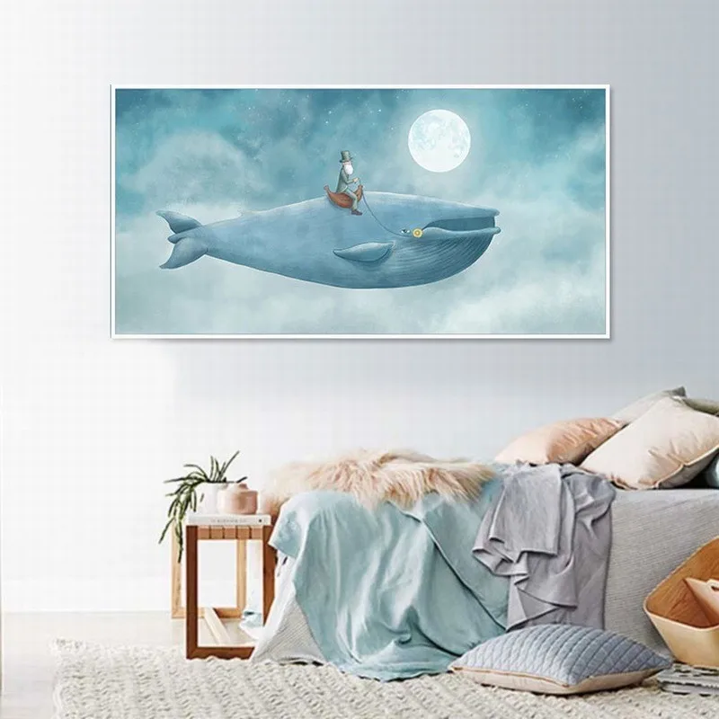 Abstract Whale In Blue Sky Canvas Painting Art Nordic Posters and Prints Wall Pictures for Living Room Decoration Frameless
Abstract Whale In Blue Sky Canvas Painting Art Nordic Posters and Prints Wall Pictures for Living Room Decoration Frameless