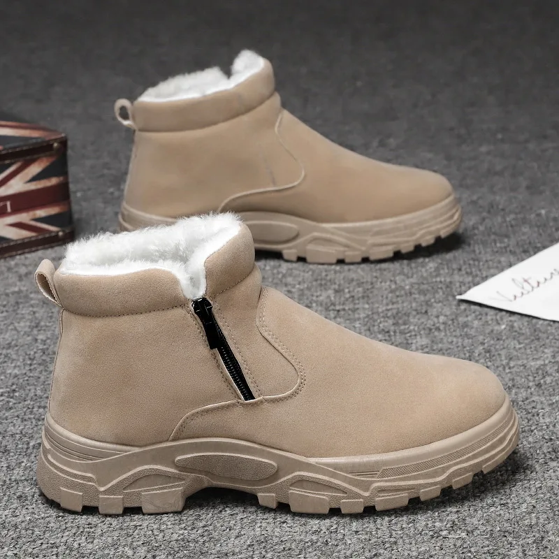 Fashion Waterproof Winter Men Boots Faux Suede Warm PlushSnow Men Boots Men Work Casual Shoes Non-slip Ankle Boots Fur Shoes Man
Fashion Waterproof Winter Men Boots Faux Suede Warm PlushSnow Men Boots Men Work Casual Shoes Non-slip Ankle Boots Fur Shoes Man