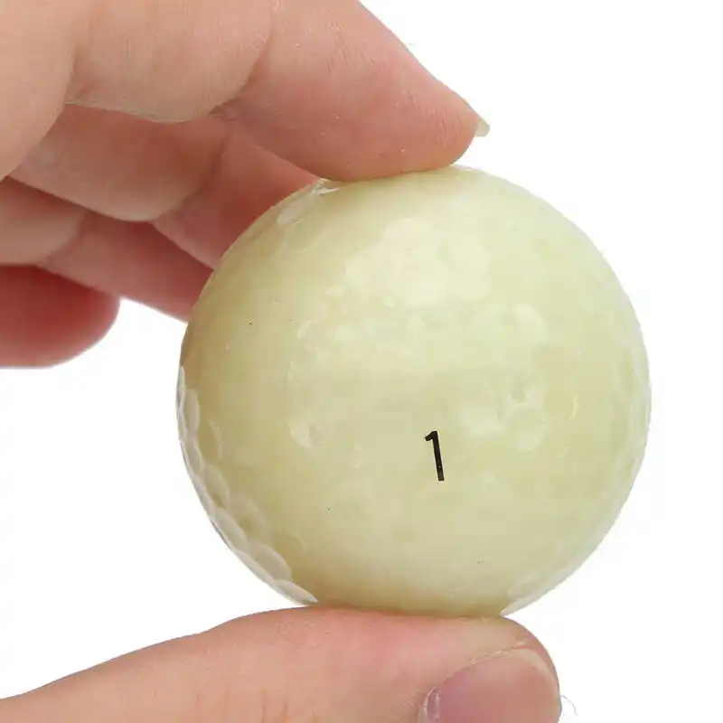 6PCS Fluorescent Light Balls Night Practice Light Glowing Ball for Training
