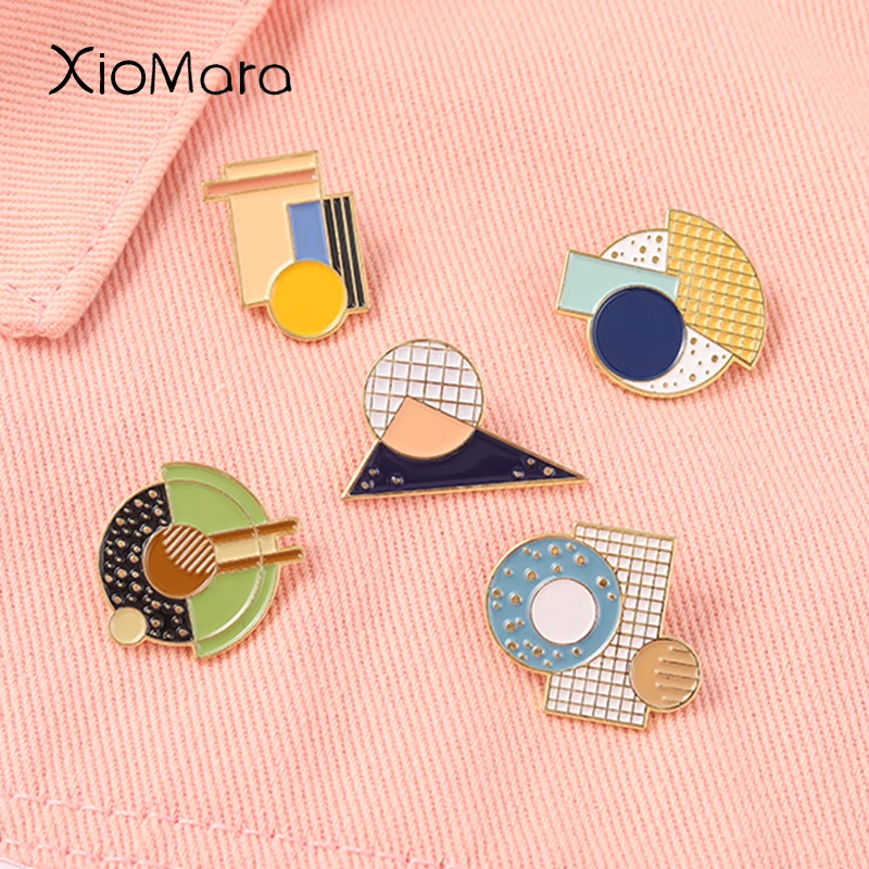 Geometric Enamel Pins Brooches Metal Badges Collar Backpack Decoration Accessories Men Women Jewelry Wholesale
Geometric Enamel Pins Brooches Metal Badges Collar Backpack Decoration Accessories Men Women Jewelry Wholesale