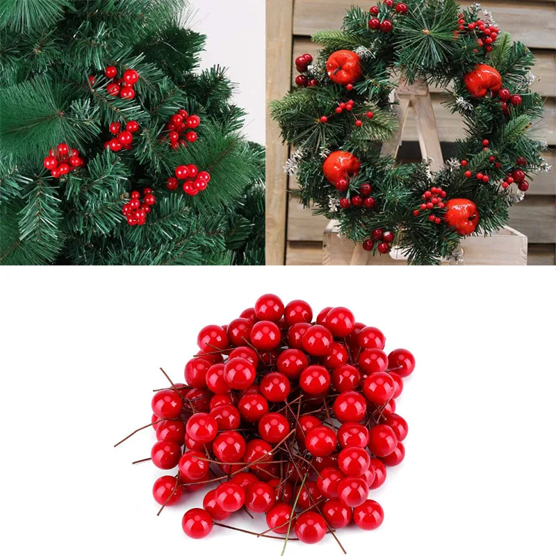 100pcs DIY Christmas Artificial Fruit Berry Decoration Red Ball Ornament Xmas Tree For Wedding Christmas Party Supplies
100pcs DIY Christmas Artificial Fruit Berry Decoration Red Ball Ornament Xmas Tree For Wedding Christmas Party Supplies