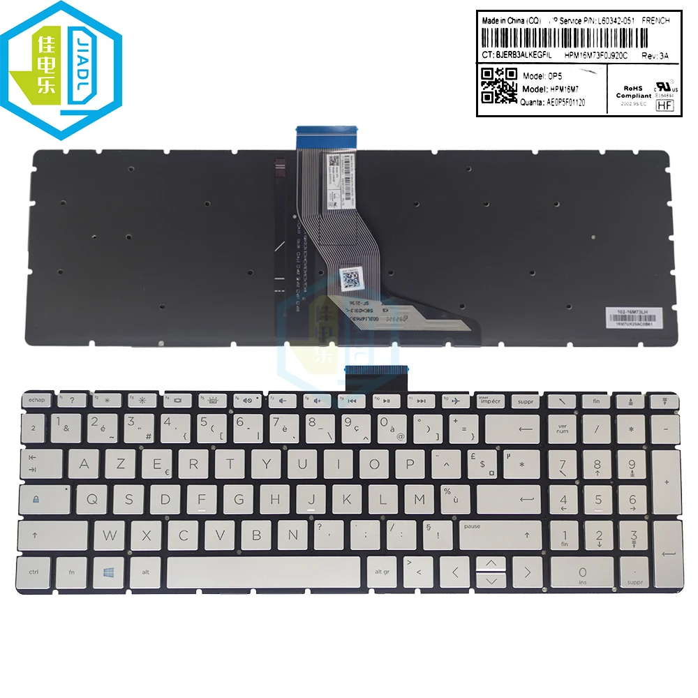 

FR Backlit keyboard FOR HP 15-bs bs015dx bs020wm bs033cl bs070wm bs121nr bs134wm bs144wm bs212wm French azerty laptop keyboards