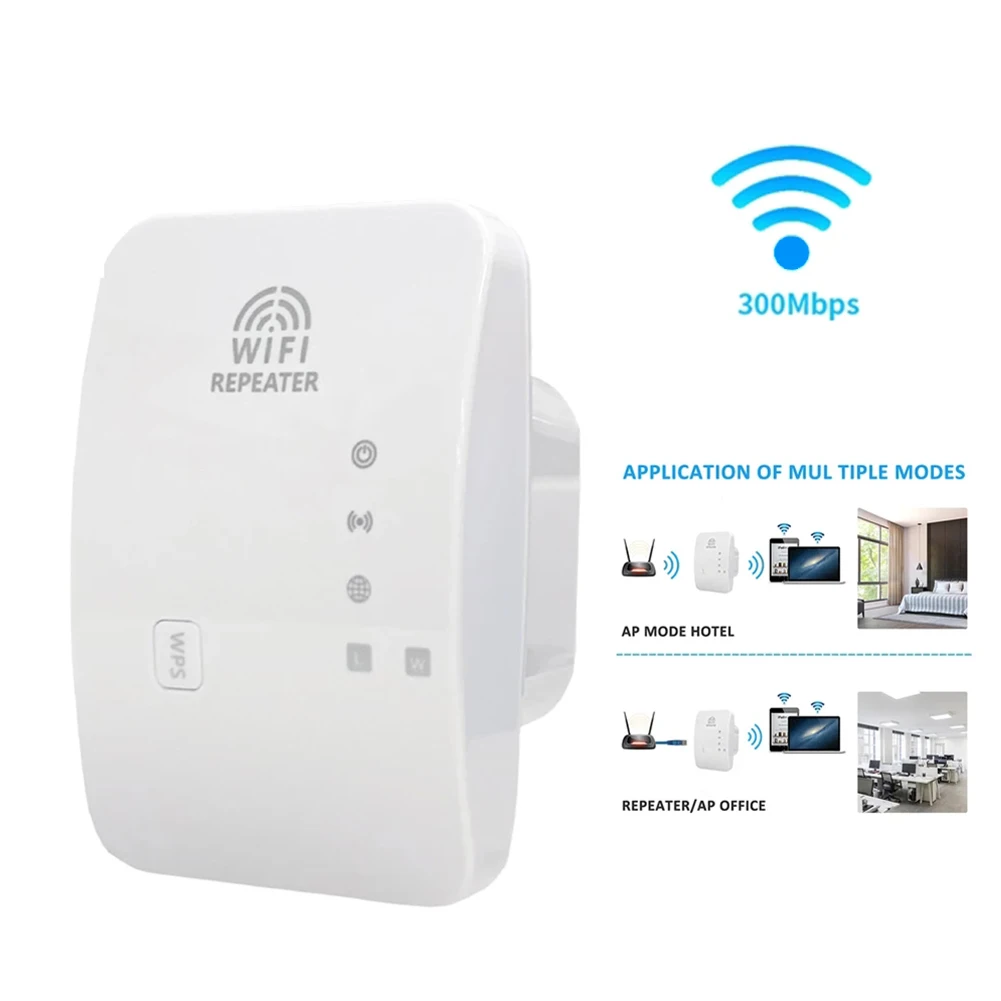 Wireless Long Range WIFI Repeater Extender Wifi Signal Amplifier Increases up to 300Mbps Route WI-FI Booster Access Point
Wireless Long Range WIFI Repeater Extender Wifi Signal Amplifier Increases up to 300Mbps Route WI-FI Booster Access Point