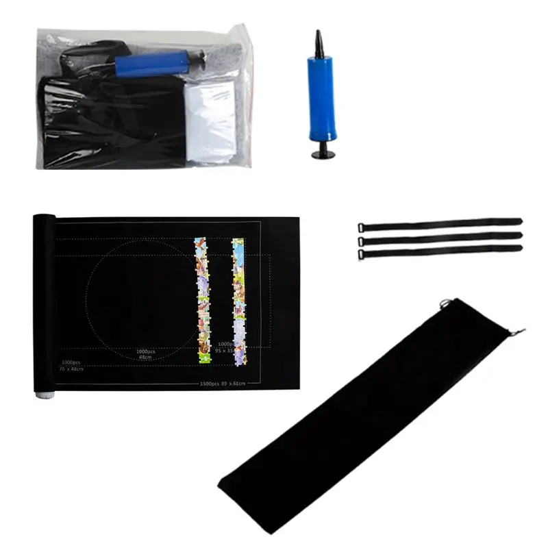 Jigsaw Puzzle Felt Mat Roll Play Blanket for Up to 1500 Piece Travel Storage Bag
Jigsaw Puzzle Felt Mat Roll Play Blanket for Up to 1500 Piece Travel Storage Bag