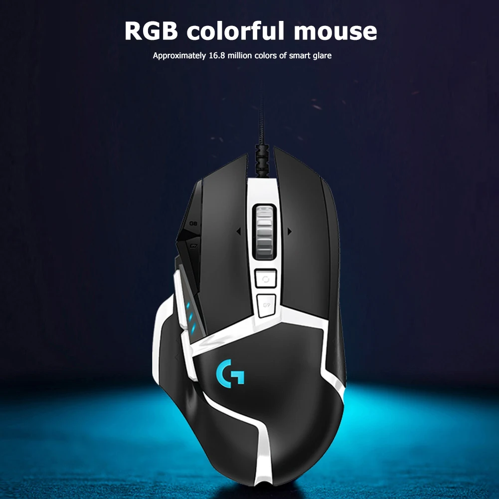 Programmable Mouse SE RGB Optical HERO Sensor 16,000DPI Adjustable for Logitech G502 Household Computer Accessories
Programmable Mouse SE RGB Optical HERO Sensor 16,000DPI Adjustable for Logitech G502 Household Computer Accessories
