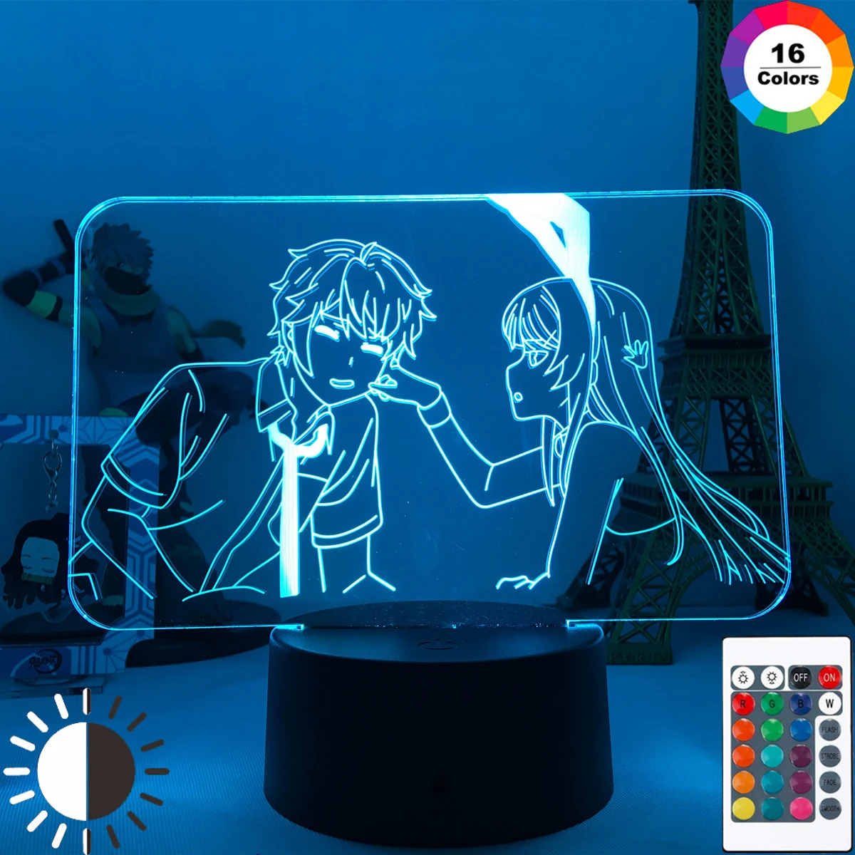 Anime 3D Lamp Rascal Does Not Dream of Bunny Girl Senpai Figure Model LED Night Light Cute Sakurajima Mai&Sakuta Action Figures
Anime 3D Lamp Rascal Does Not Dream of Bunny Girl Senpai Figure Model LED Night Light Cute Sakurajima Mai&Sakuta Action Figures