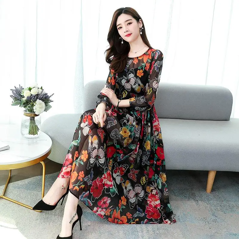 butterfly print floral summer dress big size A-line chiffon dress casual beach boho dress elegant long women dresses large size
butterfly print floral summer dress big size A-line chiffon dress casual beach boho dress elegant long women dresses large size