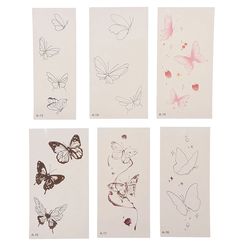 24 шт., водостойкие наклейки-бабочки для татуировок
24 шт., водостойкие наклейки-бабочки для татуировок