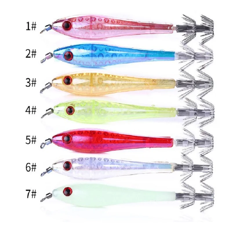 5PCS 9.5cm Luminous Squid Bait Hard Octopus Fishing Lures Artificial Lures Umbrella Hook Sea Fish Tackle Cuttlefish Jigging Lure
5PCS 9.5cm Luminous Squid Bait Hard Octopus Fishing Lures Artificial Lures Umbrella Hook Sea Fish Tackle Cuttlefish Jigging Lure