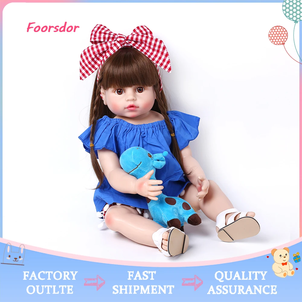 Reborn Vinyl 55CM Bebe Rerborn Baby Doll Silicon Toddler Girl Princess Toy Very Soft Full Body Silicone Girl Doll
Reborn Vinyl 55CM Bebe Rerborn Baby Doll Silicon Toddler Girl Princess Toy Very Soft Full Body Silicone Girl Doll