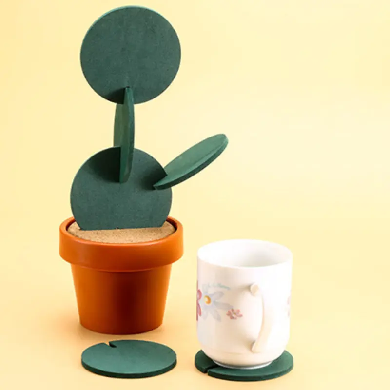 1 Set Creative Combination Type Coaster Tableware Mats Cactus DIY Nonslip Heat Insulation Mat For Drink Holder Coffee Decoration
1 Set Creative Combination Type Coaster Tableware Mats Cactus DIY Nonslip Heat Insulation Mat For Drink Holder Coffee Decoration