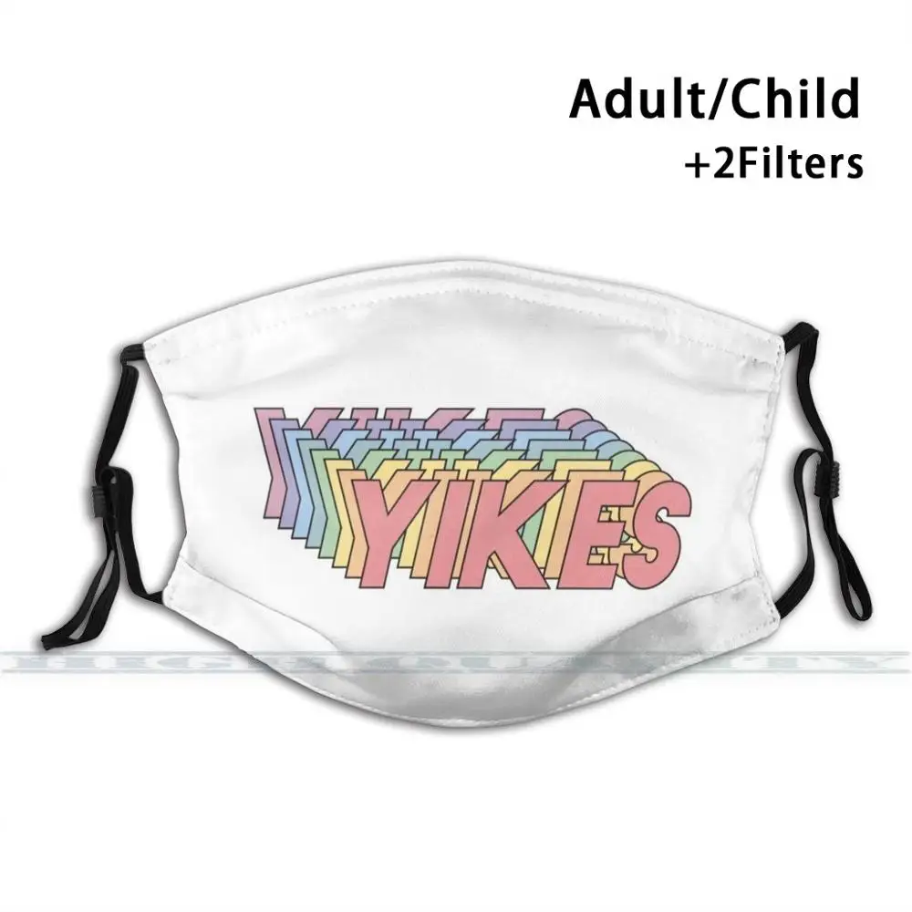 Маска для лица Yikes многоразовая забавная цветная желтая с фильтром Pm2.5 и модным принтом 
Маска для лица Yikes многоразовая забавная цветная желтая с фильтром Pm2.5 и модным принтом