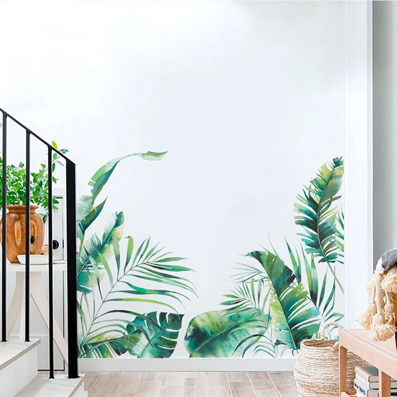 Tropical Palm Tree Leaf Wall Stickers Green Plants Wall Decals Removable Leaves Wall Posters Art Murals for Offices Home Decor
Tropical Palm Tree Leaf Wall Stickers Green Plants Wall Decals Removable Leaves Wall Posters Art Murals for Offices Home Decor