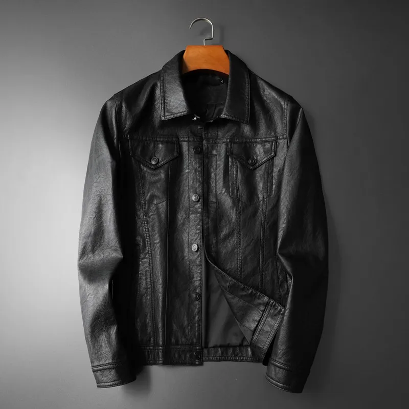 Minglu Pu Leater Male Jackets Luxury Single Breasted Moto Biker Mens Jackets And Coats Fashion Slim Fit Autumn Winter Man Coats
Minglu Pu Leater Male Jackets Luxury Single Breasted Moto Biker Mens Jackets And Coats Fashion Slim Fit Autumn Winter Man Coats