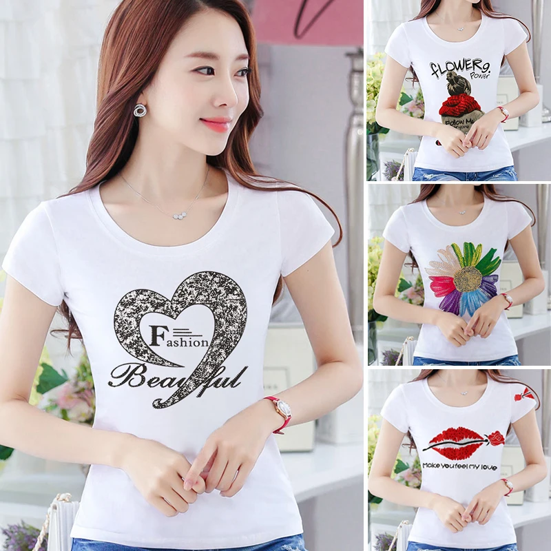 2020 Summer Women T shirts Fashion Print floral Elastic Cotton Short Sleeve O-neck T-shirt Women Top Shirt Aesthetic Girl Clothe
2020 Summer Women T shirts Fashion Print floral Elastic Cotton Short Sleeve O-neck T-shirt Women Top Shirt Aesthetic Girl Clothe