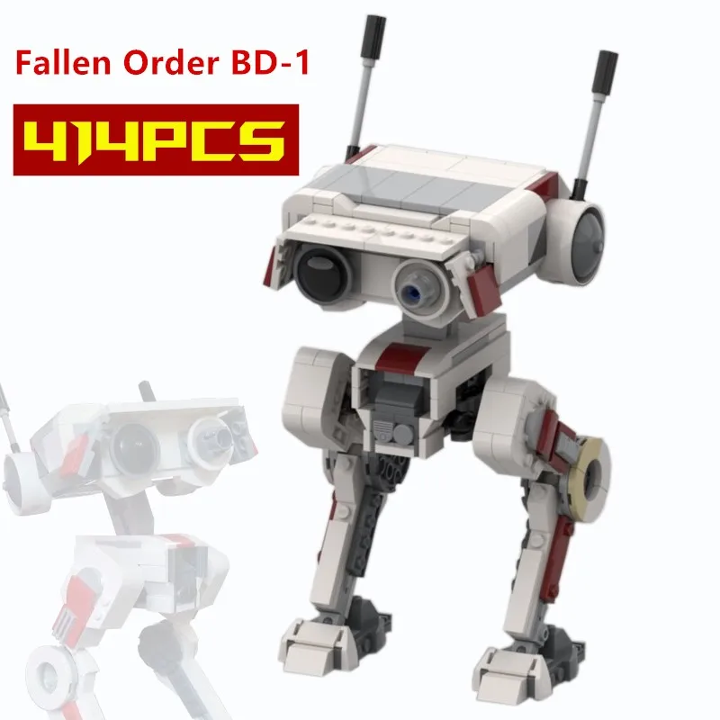 

NEW Star Robot Series Space Wars Fallen Order Fighter BD-1 MOC -33499 Technic Building Block Bricks Toy Model Birthday Xmas Gift