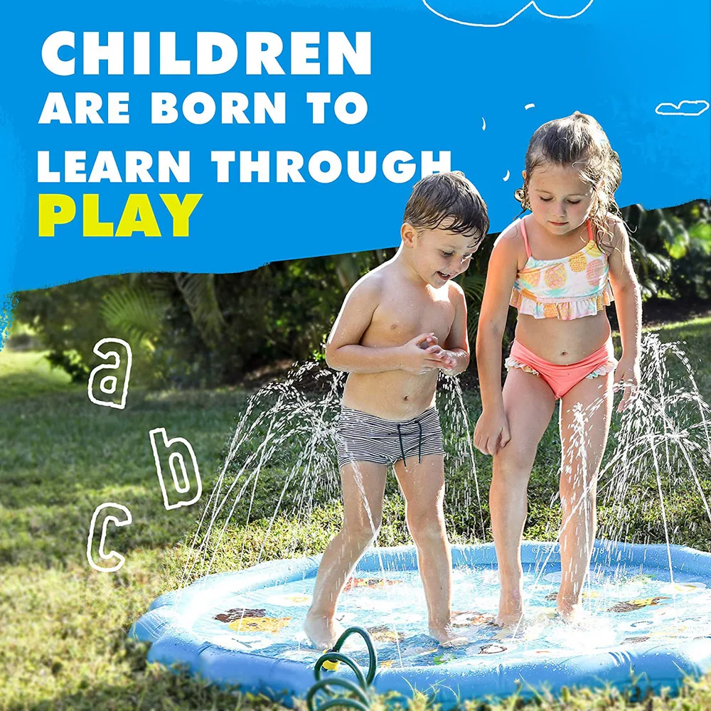 66.5 Inch prinkler Pool Inflatable Water Splash Pad Wading Kids Learning Children Toys Outdoor Swimming Pool for Babies Toddlers
66.5 Inch prinkler Pool Inflatable Water Splash Pad Wading Kids Learning Children Toys Outdoor Swimming Pool for Babies Toddlers