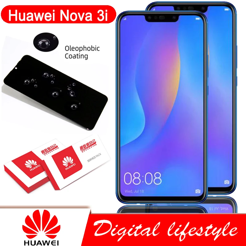 Оригинальный ЖК-дисплей 6 3 дюйма для Huawei Nova 3i с сенсорным экраном и дигитайзером в